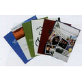 Custom Letter Size Presentation Paper Folder w/ 4 3/16" Single Glued Pocket